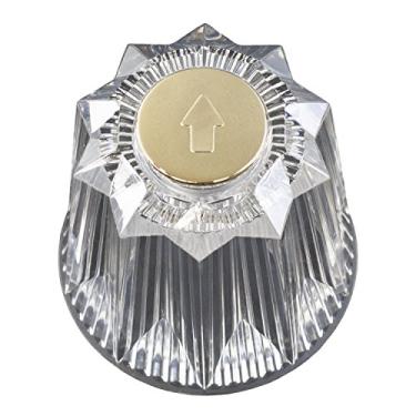 Imagem de LASCO HC-249 B-Broach Alça de desvio grande para Windsor Price-Pfister, corpo de acrílico transparente com botão de latão polido