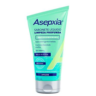 Imagem de Asepxia - Sabonete Líquido Limpeza Profunda com Ação indistringente Imediata, 150ml, Dermatologicamente Testado