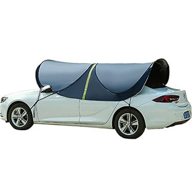 Imagem de Yajun Guarda-sol para carro com ferramentas de proteção anti-UV, capa de roupa protegida para carro 3,452,75 m, cobertura de garagem à prova de vento para SUV