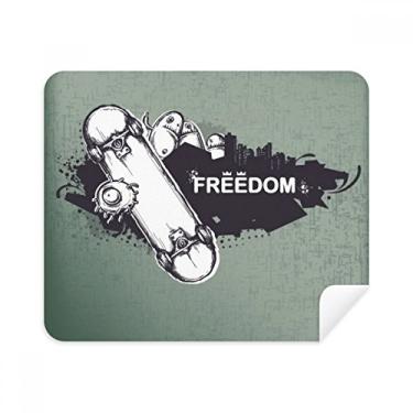 Imagem de Pano de limpeza Hip-Hop Freedom Skateboard Monster Pattern Cleaner, 2 peças, tecido de camurça