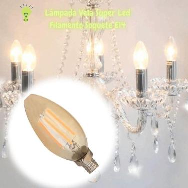 Imagem de Lâmpada Vela Super Led Filamento Soquete E14