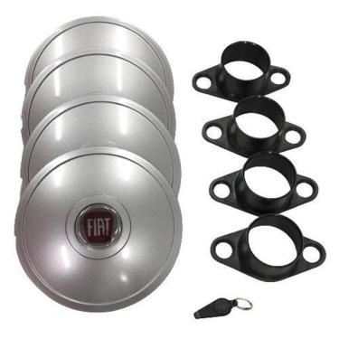 Imagem de Calotas Miollo Fiat Siena Aro 13 1997/2016 Tradicional Prata