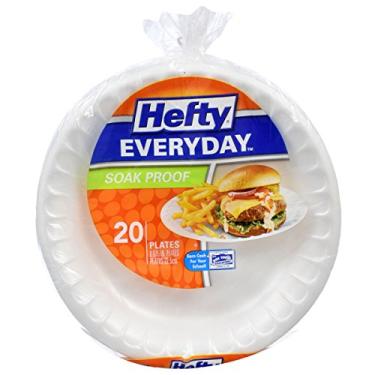 Imagem de Hefty Pratos descartáveis de espuma à prova de molho, 20 ct.