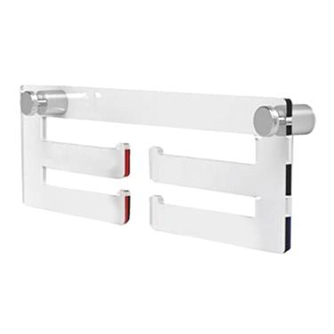 Imagem de LoveinDIY Suporte de cabide – Suporte de medalha de acrílico com 2 furos, suporte na parede, transparente