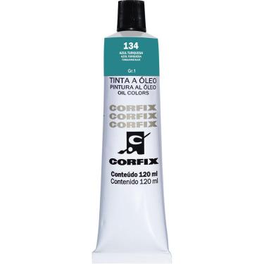 Imagem de Tinta Óleo Corfix 120ml Cor Azul Turquesa 134