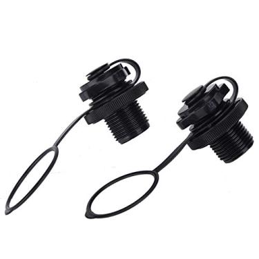 Imagem de plplaaoo Pacote com 2 parafusos infláveis para válvula de ar – Válvula de ar inflável para barco espiral, capa de válvula de colchão de ar, válvula de ar inflável, substituição de plugues de ar em espiral para barco de inflação para colchão de ar,