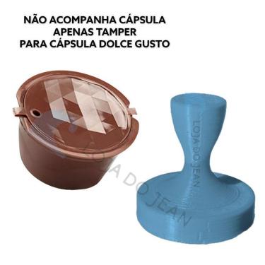 Imagem de Tamper Socador Cápsula Dolce Gusto Reutilizável Café Azul