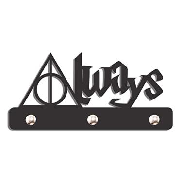 Imagem de Porta Chave Parede Decorativo Gancho Suporte Always Harry Potter