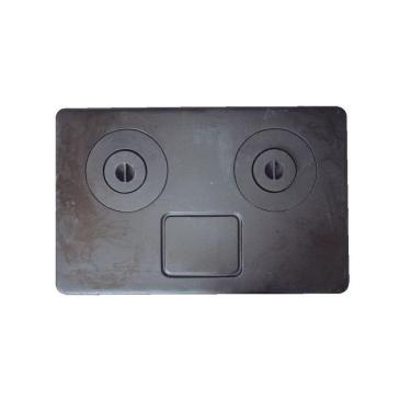 Imagem de Chapa Fogão A Lenha 2 Furos Com Redução Multiuso 92X59Cm