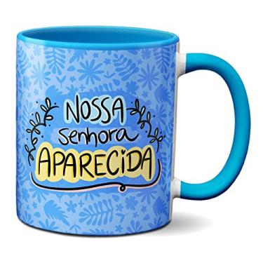 Imagem de Caneca Nossa Senhora Aparecida Manto Protetor Padroeira (Azul)