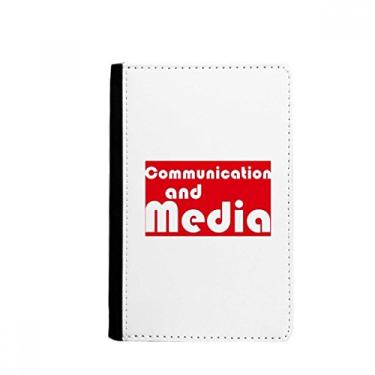 Imagem de Porta-passaporte vermelho grande comunicação e mídia Notecase Burse capa carteira porta-cartão, Multicolor