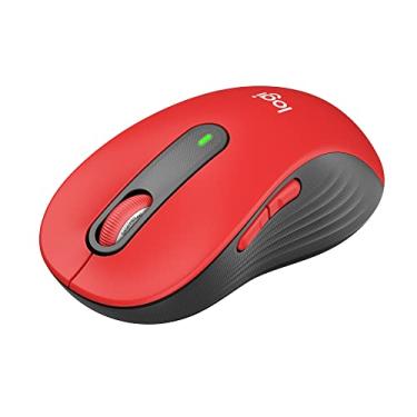 Imagem de Logitech Mouse sem fio tamanho completo Signature M650 L - para mãos de tamanho grande, vermelho clássico