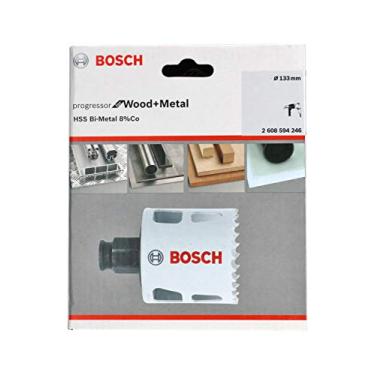 Imagem de Bosch Progressor Serra Copo para Madeira e Metal com Encaixe Rápido, Branco/Preto, 133 mm