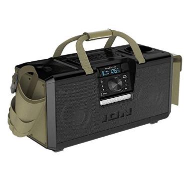 Imagem de Boombox estéreo portátil Bluetooth Project Rocker ION_ recarregável, resistente à água com organizador de ferramentas e acessórios - Bivolt, Preta