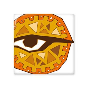 Imagem de Adesivo brilhante de azulejo de cerâmica com padrão abstrato de totem de olho do Egito