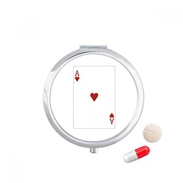 Imagem de Caixa de comprimidos com estampa de cartas de baralho Heart A