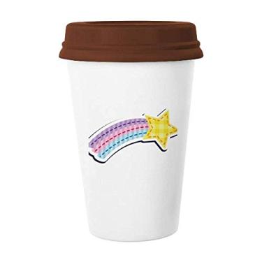 Imagem de Caneca de meteoro do universo e alienígena Copo de cerâmica Copo de café