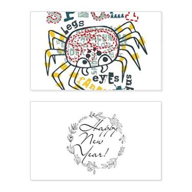 Imagem de Discover World Spider Adventure Pattern New Year Festival Greeting Card Bless Message Gift