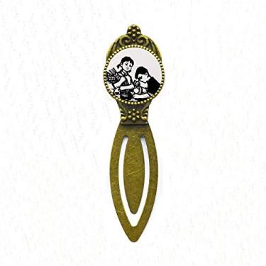 Imagem de Marcador de livro retrô com microscópio de trigo para meninos e meninas