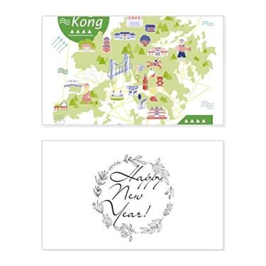 Imagem de Hello Welcome to Hong Kong China Festival Ano Novo Cartão de felicitações Bless Message Present
