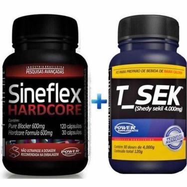 Imagem de Kit Sineflex Hardcore + T-Sek - Power Supplements-Unissex