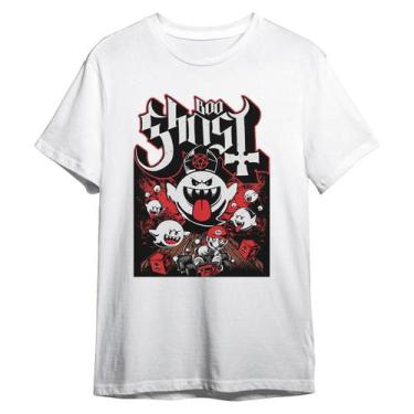 Imagem de Camiseta Basica Ghost Boo Game Banda Rock Unissex - Abstract Geek