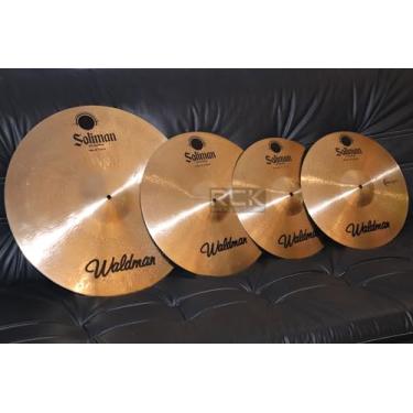 Imagem de Kit de Pratos para Bateria Waldman SOL-141620/B HH 14"+Crash 16"+Ride 20" + Bag