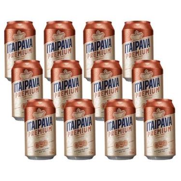 Imagem de Cerveja Itaipava Premium Lata 350 Ml Embalagem Com 12 Unidades