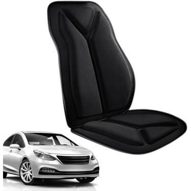 Imagem de Almofadas de assento de carro, almofadas de assento de carro respiráveis ​​antiderrapantes para todas as estações, almofada de assento interior de carro com alívio de cóccix para costas de quadril em