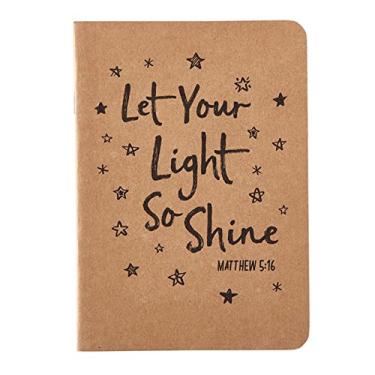 Imagem de Living Grace Caderno Kraft Let Your Light So Shine - pacote com 12