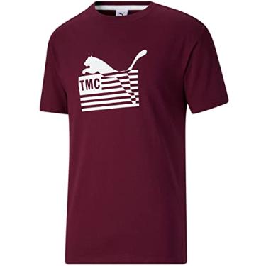 Imagem de PUMA - Camiseta masculina Every Day Hussle, cor vinho, tamanho: GG