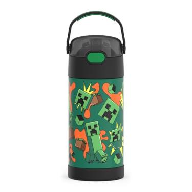 Imagem de THERMOS Garrafa infantil FUNTAINER com canudo, 350 ml, Minecraft