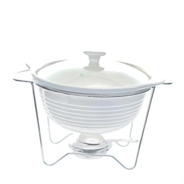 Imagem de Réchaud Redondo Em Porcelana Com Queimador Dynasty Preto