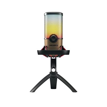 Imagem de Cherry Microfone USB das séries 3.0, 6.0 e 9.0 PRO RGB da UM para PC, Mac, jogos, gravação, streaming, podcasting, estúdio e condensador de computador (UM 9.0 RGB PRO)