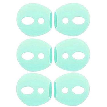 Imagem de BLLQ 3 pares de tampas de orelha super finas e macias para fones de ouvido compatíveis com Air Pod e fones de ouvido sem fio 2 e 1, encaixe na capa de fone de ouvido, verde menta