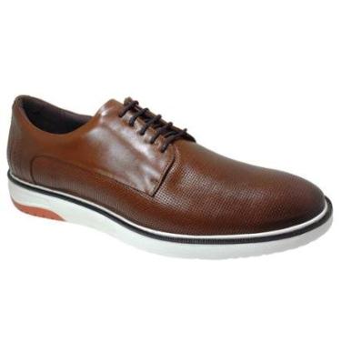 Imagem de Sapato Oxford Esporte Casual Masculino Couro Clássico Amarração Ferricelli Lsx59635-Masculino