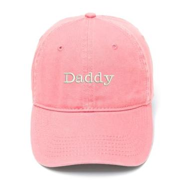 Imagem de L8502-LXYB Boné de beisebol masculino bordado Daddy algodão lavado, rosa, 7 1/8