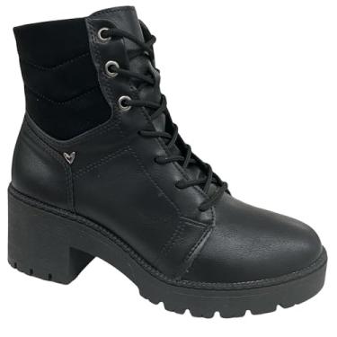 Imagem de Bota Coturno Feminino Mississipi Militar Salto Bloco Tratorada (Preto, BR, Adulto, Numérico, 38)