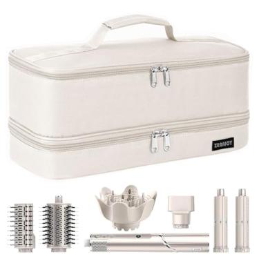 Imagem de ZRRAJOY Estojo de Armazenamento de Camada Dupla para Shark Flexstyle, Bolsa Organizadora de Viagem para Acessórios Shark 430/440 e Dyson Airwrap