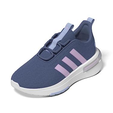 Imagem de adidas Tênis masculino Racer Tr23 El (infantil), Azul careca/lilás/azul, 11 Little Kid