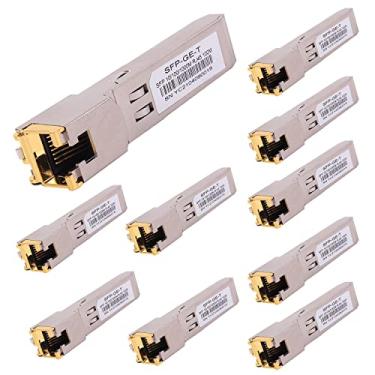 Imagem de Transceptor modular Ethernet de cobre 1000BASE-T Gigabit SFP para RJ45 para Cisco, Meraki, Ubiquiti, D/TP Link, Supermicro, Netgear, Broadcom, 1.25G SFP-T CAT5E/CAT6 até 100 m Mikrotik S-RJ01