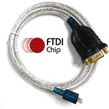 Imagem de Usangreen Cabo micro USB RS232 de 150 cm para DB9 macho com pinagem completa compatível com cabo serial UC232 US232 para servidor, computador pessoal, equipamento industrial