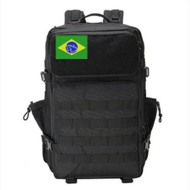 Imagem de Mochila Militar Camping 50 Litros impermeável acampamento assault masc