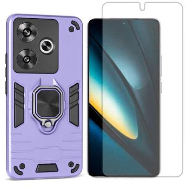 Imagem de Capa Anel Magnetico Compativel Com Xiaomi Poco F6 + Pelicula Hidrogel 