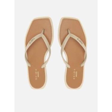 Imagem de Chinelo de Dedo Square Palmilha Marrom - Off-White Off 39.40-Feminino