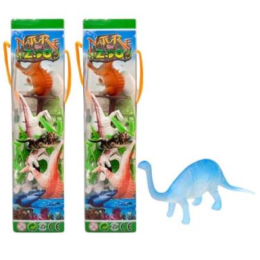 Imagem de Kit Coleção Animal 22 Peças Dinossauros de Brinquedo - Fx