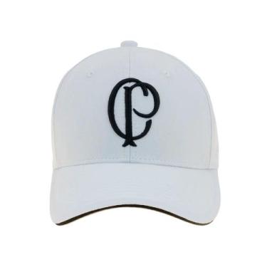 Imagem de Boné Corinthians CP Bordado Branco SuperCap - Oficial, Único, Branco