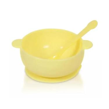 Imagem de Prato Tigela Infantil Com Ventosa Silicone Antiderrapante - Uny Gift C