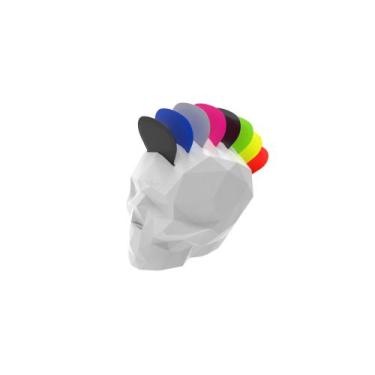 Imagem de Porta-palhetas Caveira Geométrica Mohawk Diversas Cores - PEKO, 3D-363