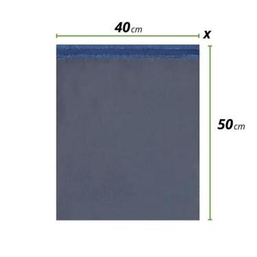 Imagem de Saco Plástico Cinza/ preto 40x50 100 Unidades - LM Envelopes, 40x50, 1